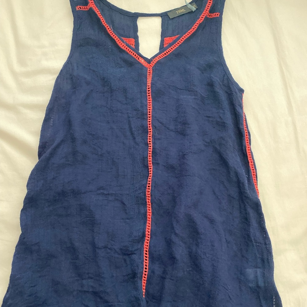 Sheer thin tank top